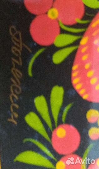 Тарелка-панно. Хохлома. диаметр 400мм