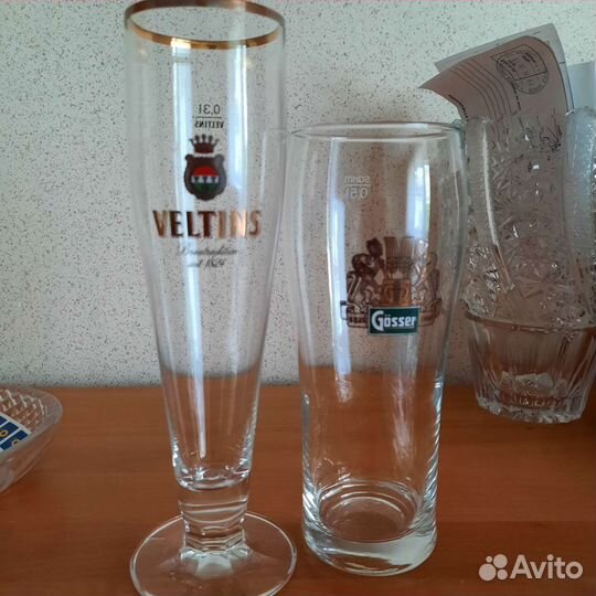 Пивные бокалы фирменные