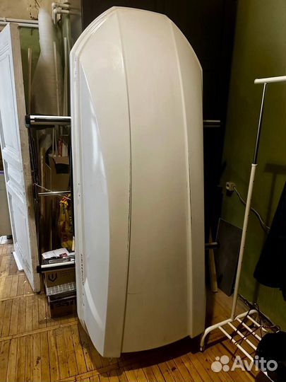 Автобокс на крышу Saturn 520 (белый,матовый) бу