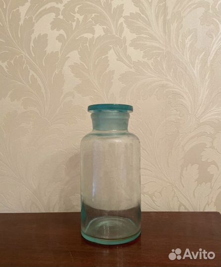 Бутылка банка с крышкой стеклянная новая СССР