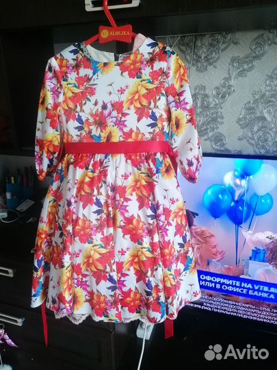 Платье для девочки 122-128