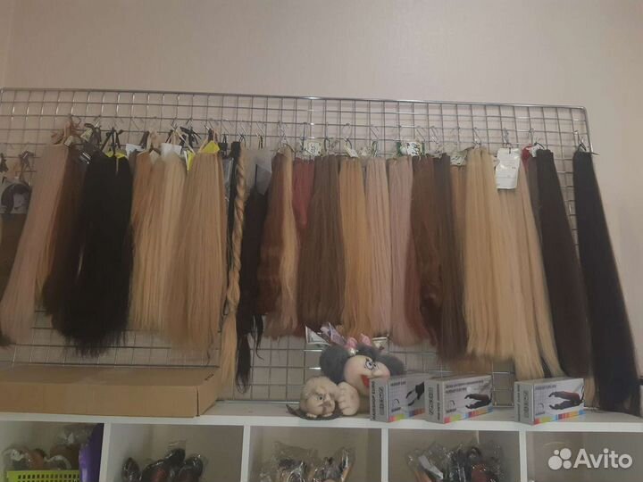 Волосы натуральные на трессах