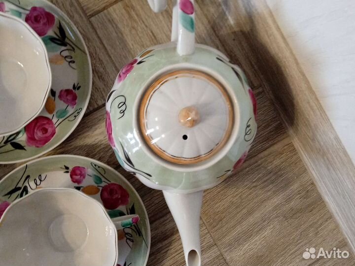 Чайный сервиз Дулево костяной фарфор СССР