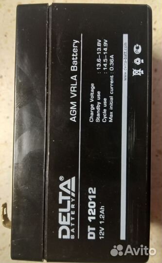 Аккумуляторная батарея delta DT 12012