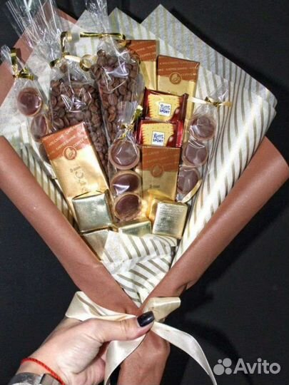 Букеты с оформлением, сладкие