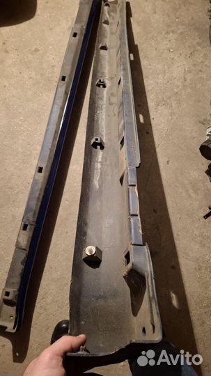 Наклалки на пороги пластиковые impreza WRX STI