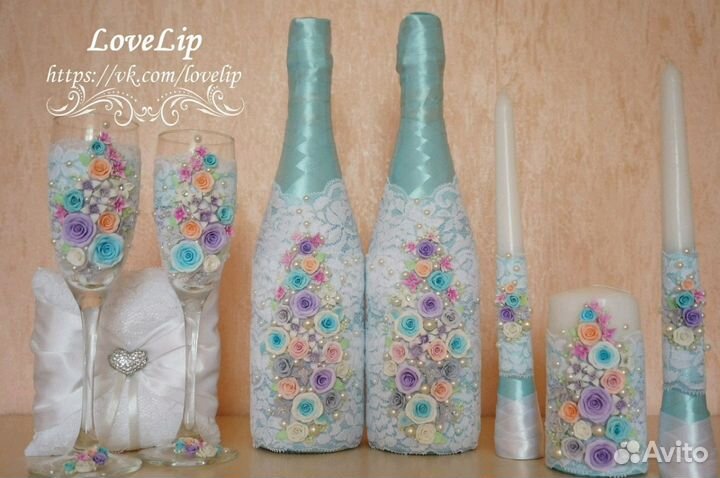 Свадебные аксессуары, бокалы