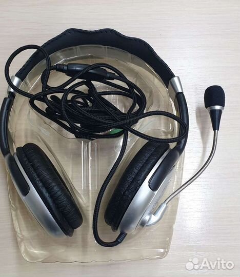 Наушники стерео гарнитура длинный провод