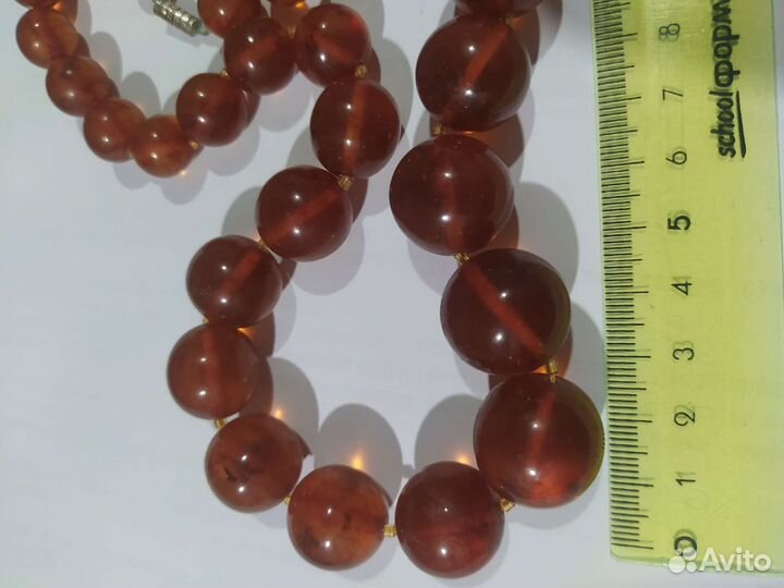 Бусы янтарные