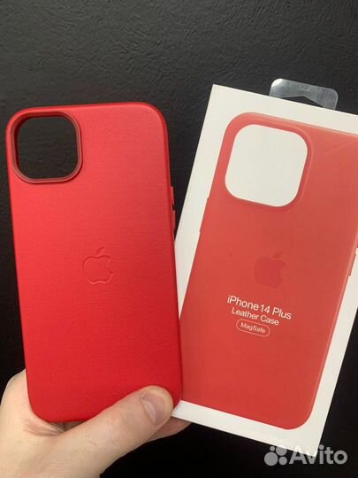 Кожаный чехол iPhone 14Plus