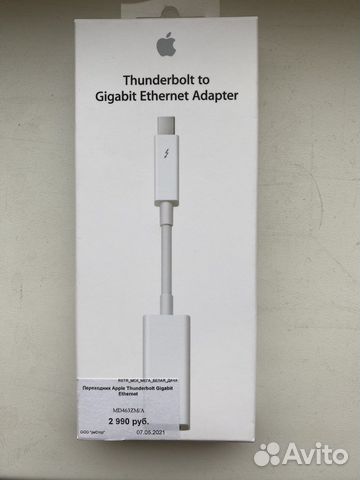 Переходник thunderbolt ethernet купить в Москве | Электроника | Авито