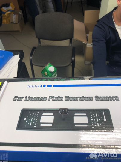 Рамка для номера с камерой