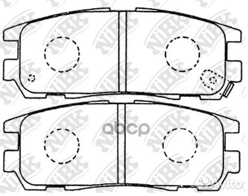 Колодки тормозные дисковые зад PN4299 NiBK