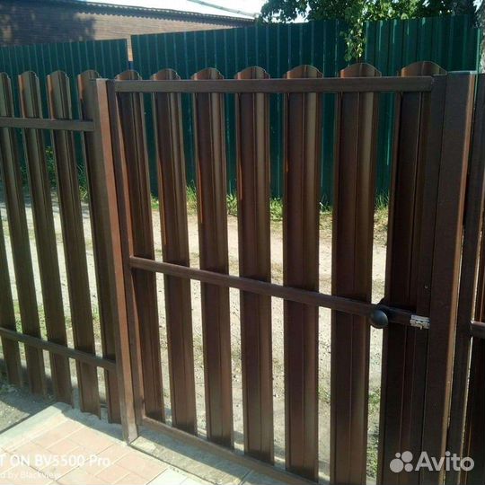 Заборы, ворота откатные, распашные, калитки