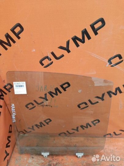 Стекло двери заднее левое Nissan March AK12 CR12