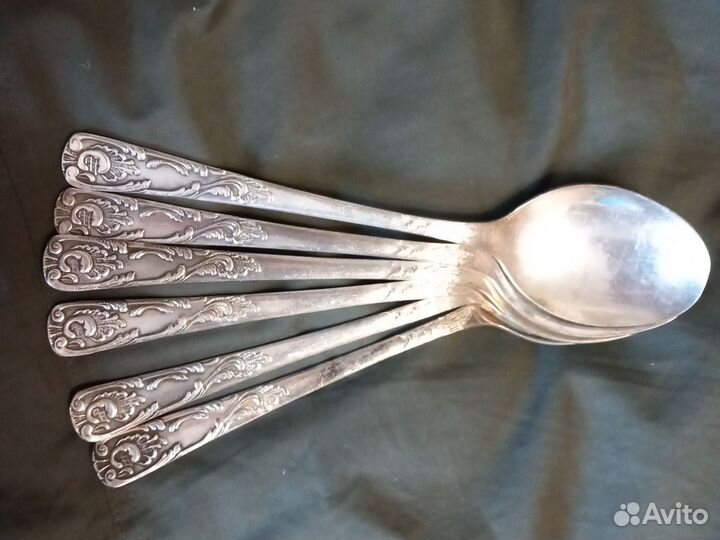 Красивые мельхиоровые ложки СССР Винтаж