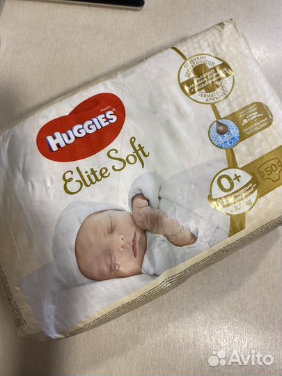 Подгузники huggies elite soft 0