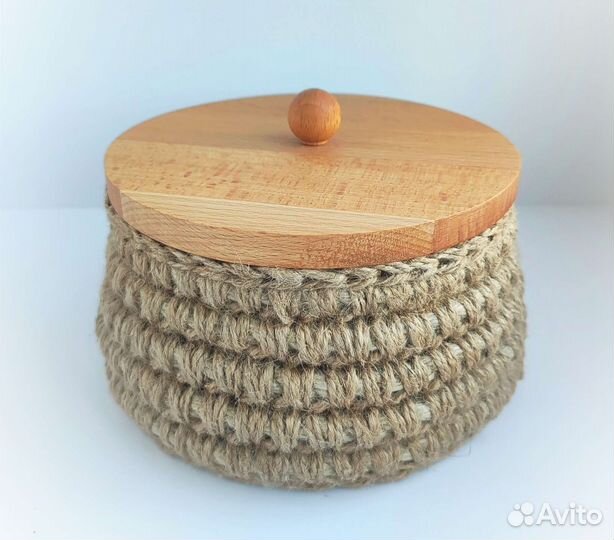 Корзинка из джута