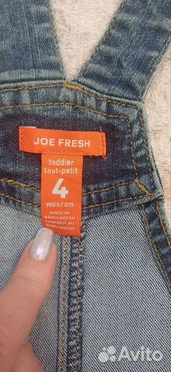 Джинсы комбинезон для девочки 104