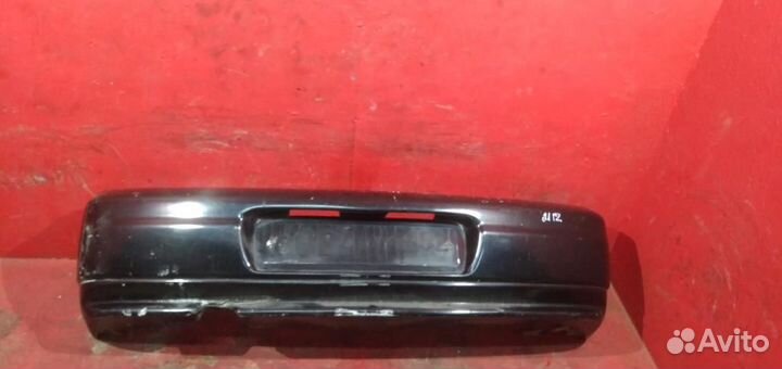 Бампер задний Ваз 2112 черный с трещиной