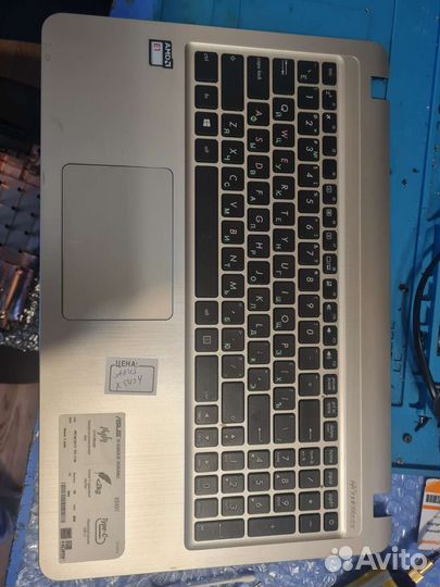 Ноутбук asus X540 топкейс с клавиатурой