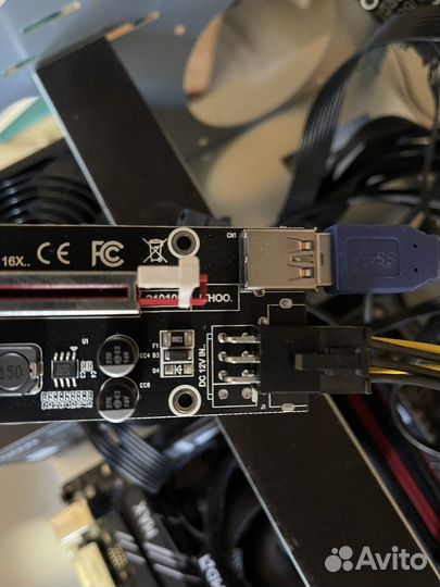 Райзер для видеокарт, V009S+, новый