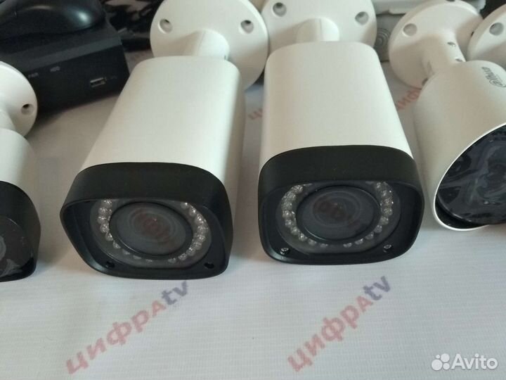 19 камер IP видеонаблюдения 4Мп регистратор Dahua