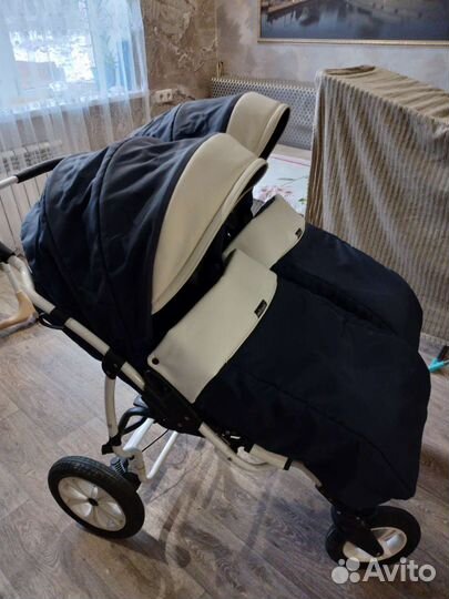 Коляска 2 в 1 Mikado для двойни