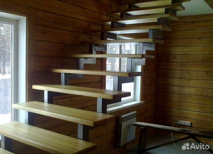 Облицовка ступеней породами дерева