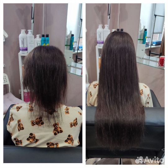 Наращивание натуральных волос