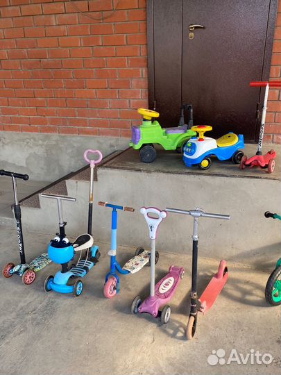 Самокаты детские, машинка толокар, беговел бу