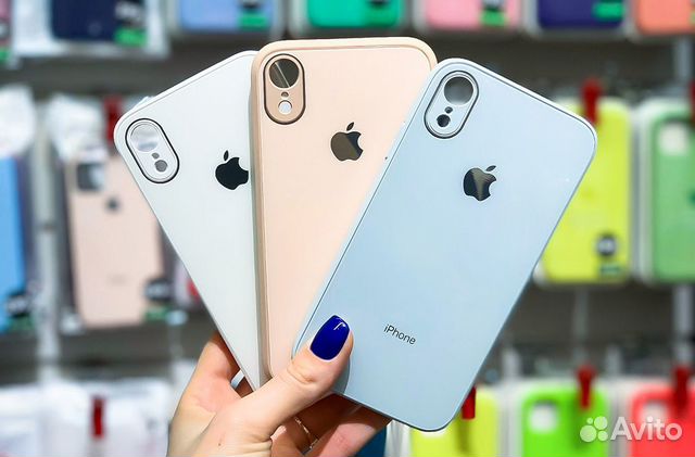 Стеклянный чехол Glass Case iPhone XR