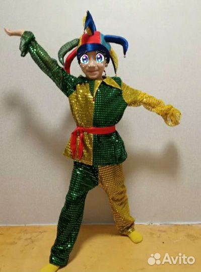 Новогодний костюм для мальчика. Петрушка