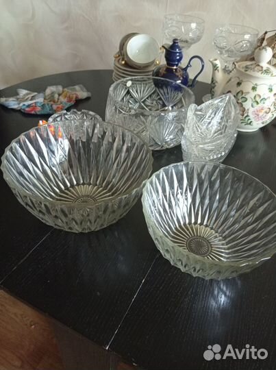 Салатники ваза для фруктов и другое хрусталь