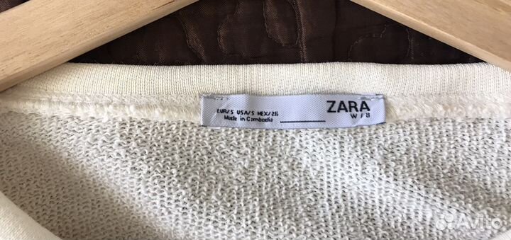 Кофта Zara оверсайз, свитшот оверсайз zara