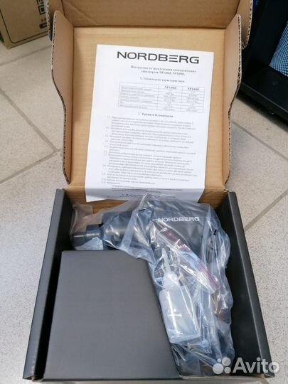 Гайковерт пнев. ударный 1/2, 850 нм Nordberg