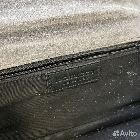 Клатч женский Baracco замша серый на плечо