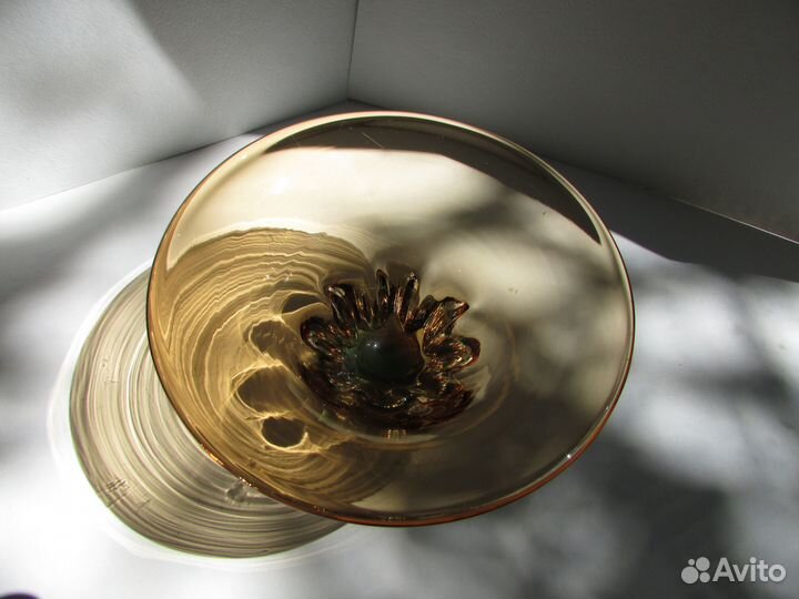 Ваза цветное стекло СССР