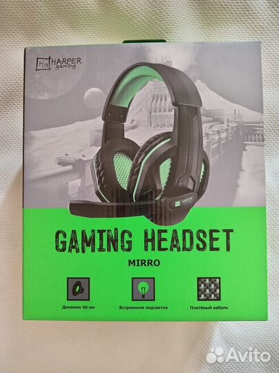Продам наушники игровые Harper Gaming Mirro GHS-R1