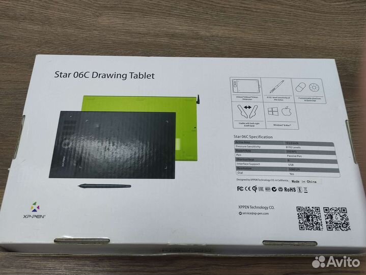 Графический планшет XP-PEN Star06c