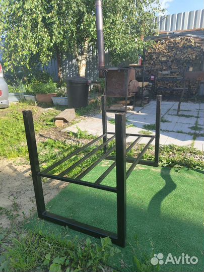 Мангал разборный с шамотным кирпичом