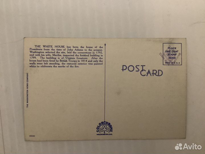 Старинные открытки США