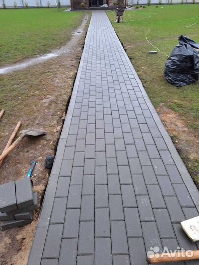 Отмостка, Фундамент, Заезды, площадки, Плитка