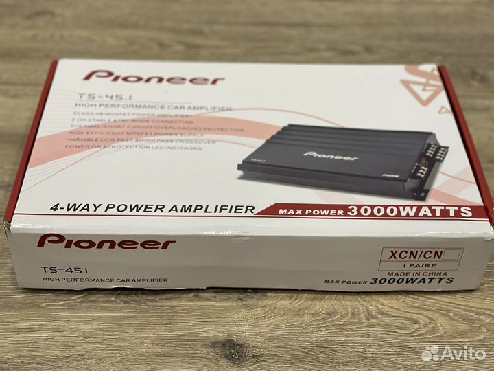 Автомобильный Усилитель pioneer 4-х канальный