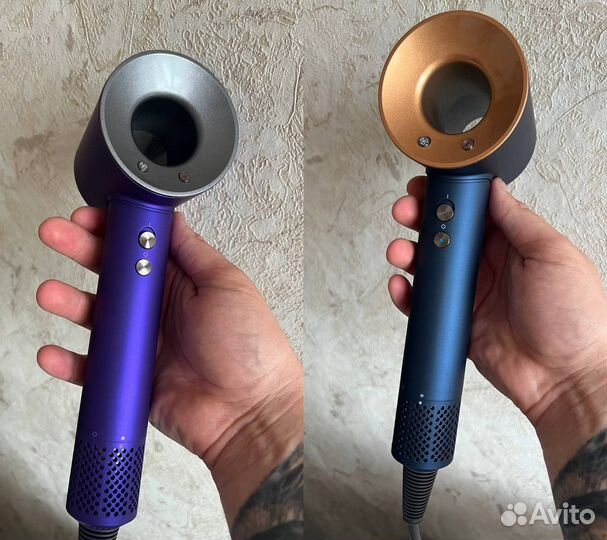 Фен Dyson Supersonic HD08 1:1 Сине-золотой