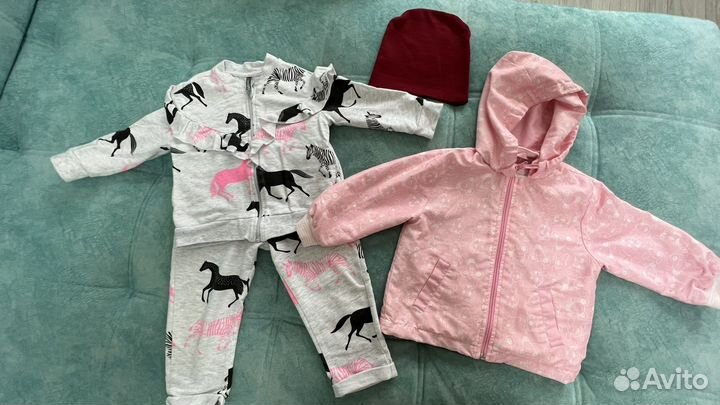 Вещи пакетом на девочку 80 86 размер