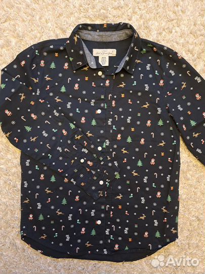Новогодняя рубашка на мальчика