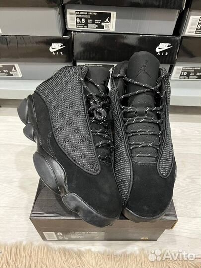 Кроссовки nike air jordan 13 black cat