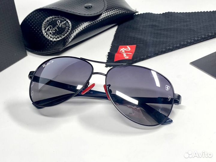 Очки Ray Ban Aviator серебристые