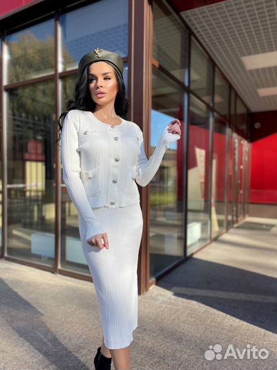 Платье +кардиган женский